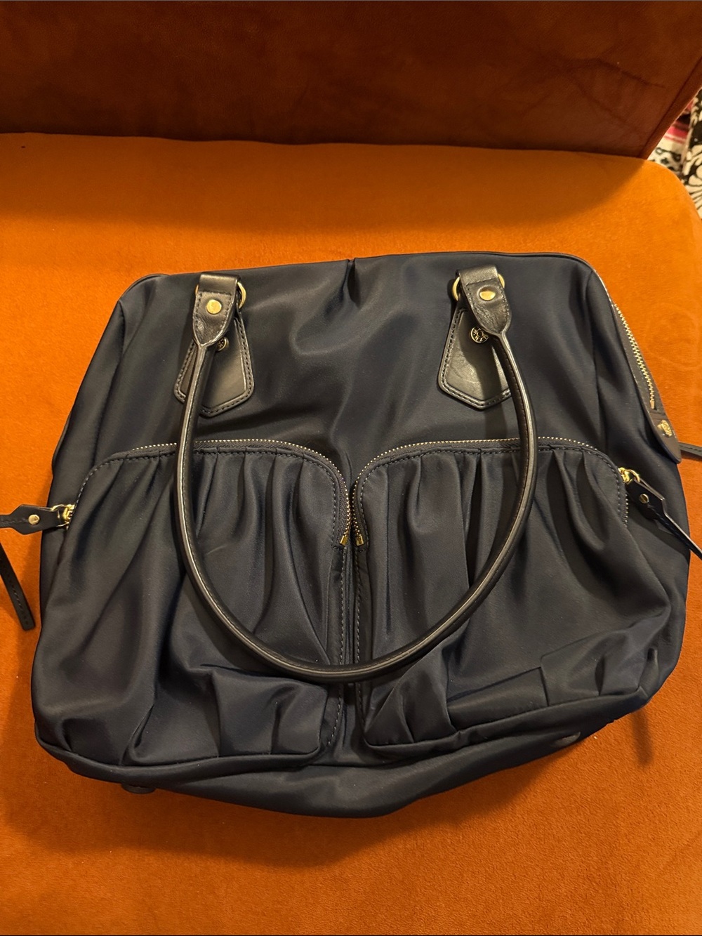 MZ WALLACE dawn Bedford Classic Navy Women’s Tote Bag - Spacious Everyday Carry